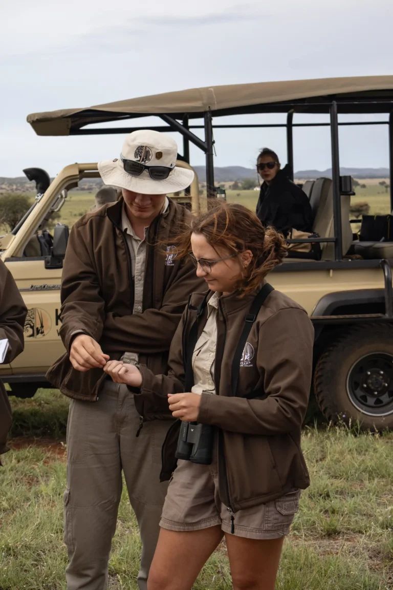Kukama students in uniform during field training